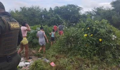 Lugar en el que fue encontrado el cadáver.