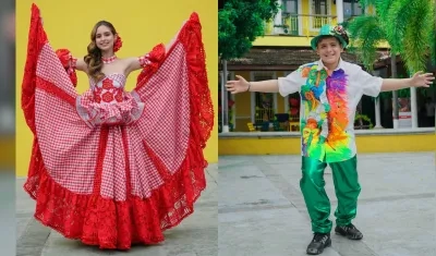Samia Maloof y Emanuel Angulo Cabarcas, Reyes del Carnaval de los Niños 2024.