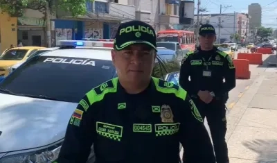 Coronel César Sarabia, Subcomandante de la Policía Metropolitana de Barranquilla.