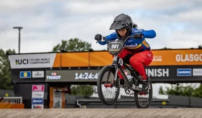 Sharid Fayad en competencia. 