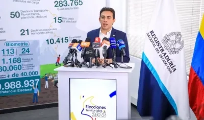 Alexander Vega Rocha, Registrador Nacional del Estado Civil.