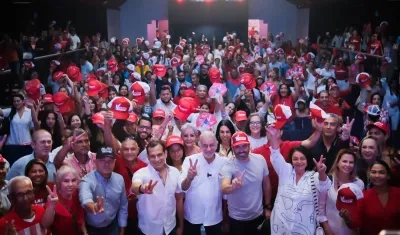 Eduardo Verano, candidato a la Gobernación, en la presentación de su programa de gobierno
