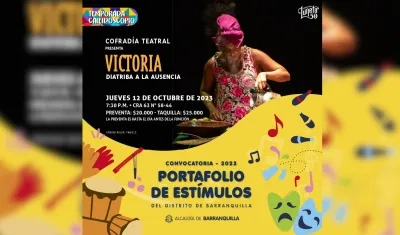 Obra “Victoria, diatriba a la ausencia”.