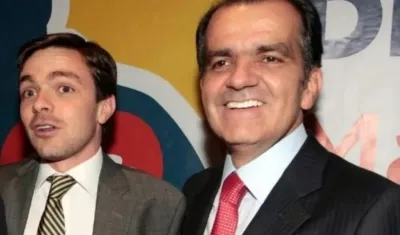Óscar Iván Zuluaga y su hijo David Zuluaga Martínez.