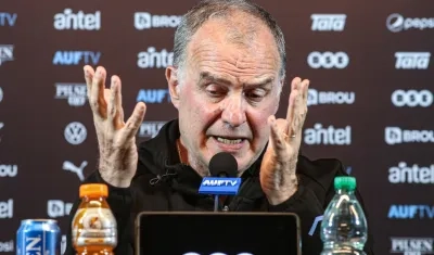 El argentino Marcelo Bielsa, seleccionador de Uruguay. 