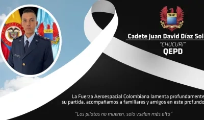 Comunicado oficial de la Fuerza Aeroespacial Colombiana.