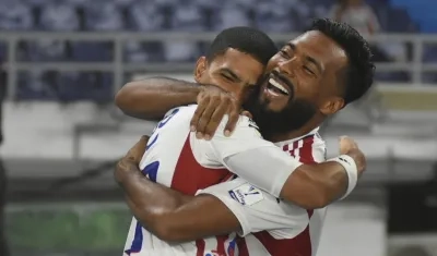 José Enamorado y 'Cariaco' González, una dupla que puede reencontrarse contra Once Caldas. 