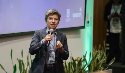 La alcaldesa de Bogotá, Claudia López, en el Festival del Hábitat