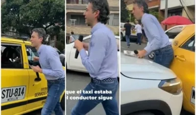 El momento del atropello de Daniel Quintero