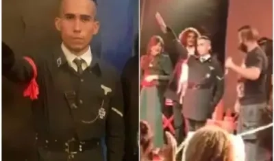 El hombre vestido de nazi ganó el concurso de Halloween