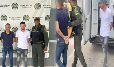 Capturados por la Policía en el barrio Alto Prado.