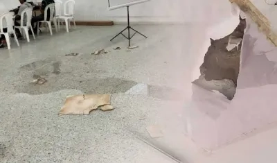 Imagen del deterioro en la instalación.