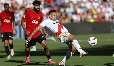 Falcao García marcó de pena máxima en el último partido contra el Real Mallorca. 