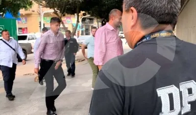 El fiscal Mario Burgos el pasado 24 de agosto cuando llegaba al edificio de la Fiscalía en Barranquilla.