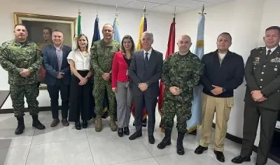 Reunión del Viceministro  de Defensa para las Políticas de Defensa y Seguridad, Alberto Lara, con mandos militares para la creación de los nuevos Gaulas.