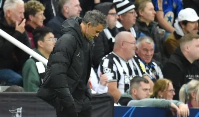 Luis Enrique, entrenador español del París Saint Germain. 