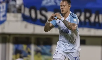 Leonardo Castro marcó uno de los goles de Millonarios ante Alianza Petrolera.