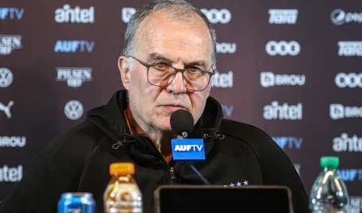 El argentino Marcelo Bielsa, seleccionador de Uruguay. 
