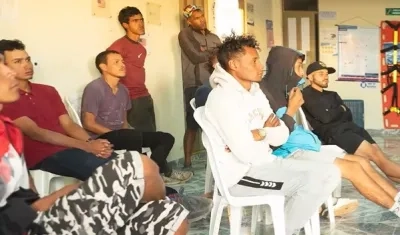 Algunos migrantes que se encuentran actualmente en Ipiales, Nariño.