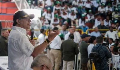 El Presidente Gustavo Petro