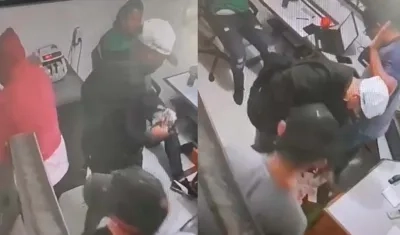 Los delincuentes ingresaron en pleno arqueo de caja