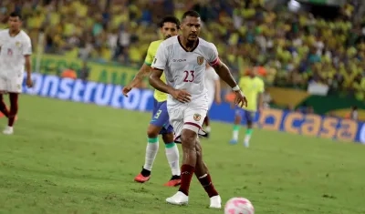 Salomón Rondón, delantero de la selección Venezuela. 