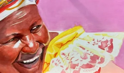 'Carcajada de Cenaida 1', una de las obras de la barranquillera Rosario Heins, residenciada en Francia