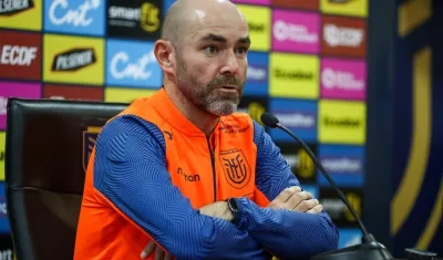 Félix Sánchez, entrenador de la selección ecuatoriana. 