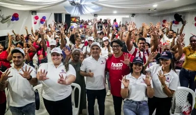 Santiago Arias en uno de los encuentros que sostuvo este fin de semana en Barranquilla