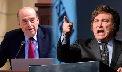 Álvaro Leyva y Javier Milei