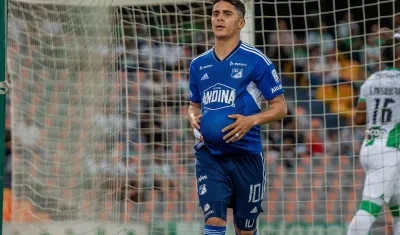 Daniel Cataño marcó el gol de la victoria de Millonarios sobre Nacional.