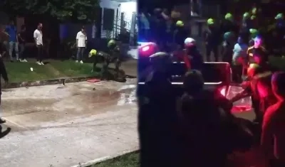 Lugar en Sabanalarga donde registró la balacera. 