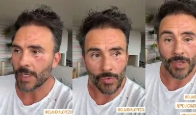 El actor Juan Pablo Raba narrando el hecho.