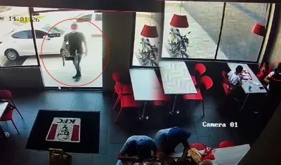 Imágenes del atraco.