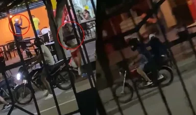 Imágenes del atraco.