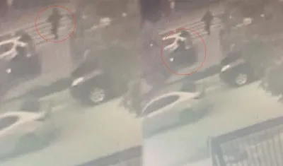 Imágenes del atraco.