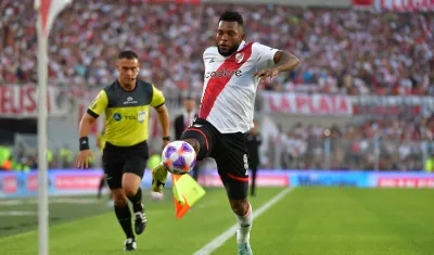 Miguel Borja es el máximo goleador de River Plate en el año. 