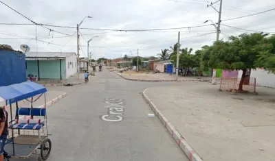 Calle 21 con carrera 35, barrio Rebolo, donde se registró el ataque sicarial. 