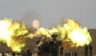 Imagen de los bombardeos en Gaza.