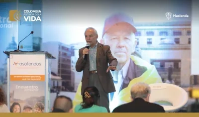 El Ministro de Hacienda, Ricardo Bonilla.