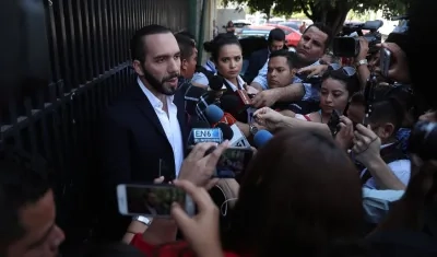 El presidente de El Salvador, Nayib Bukele.