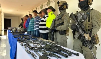 Capturados con armas en Neiva. 