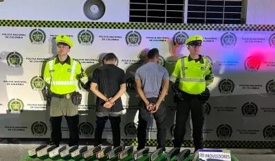 Los dos capturados con arsenal de guerra en el Valle del Cauca. 