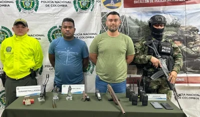 Los dos capturados en el barrio Villanueva. 