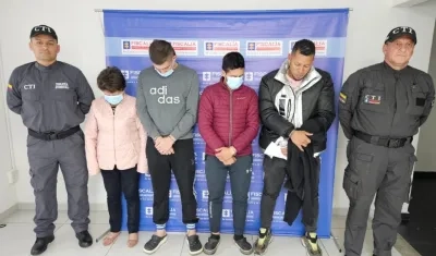 Señalados miembros de la banda 'Olimpo'.