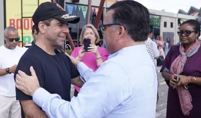 El Alcalde electo de Barranquilla, Alex Char y el Embajador de Estados Unidos en Colombia, Francisco Palmieri.