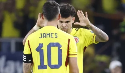 James Rodríguez y Luis Díaz.