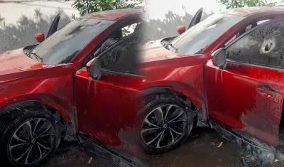 Delincuentes en moto dispararon contra el vehículo del esposo de concejal de Malambo.