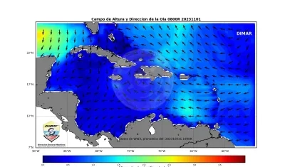 Reporte entregado por la Dirección General Marítima y Portuaria del Ministerio de Defensa.