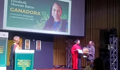 Elizabeth Moreno, activista colombiana.